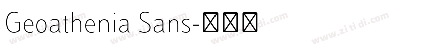 Geoathenia Sans字体转换